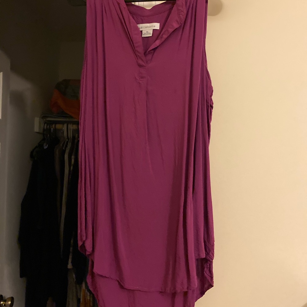 High low sleeveless top